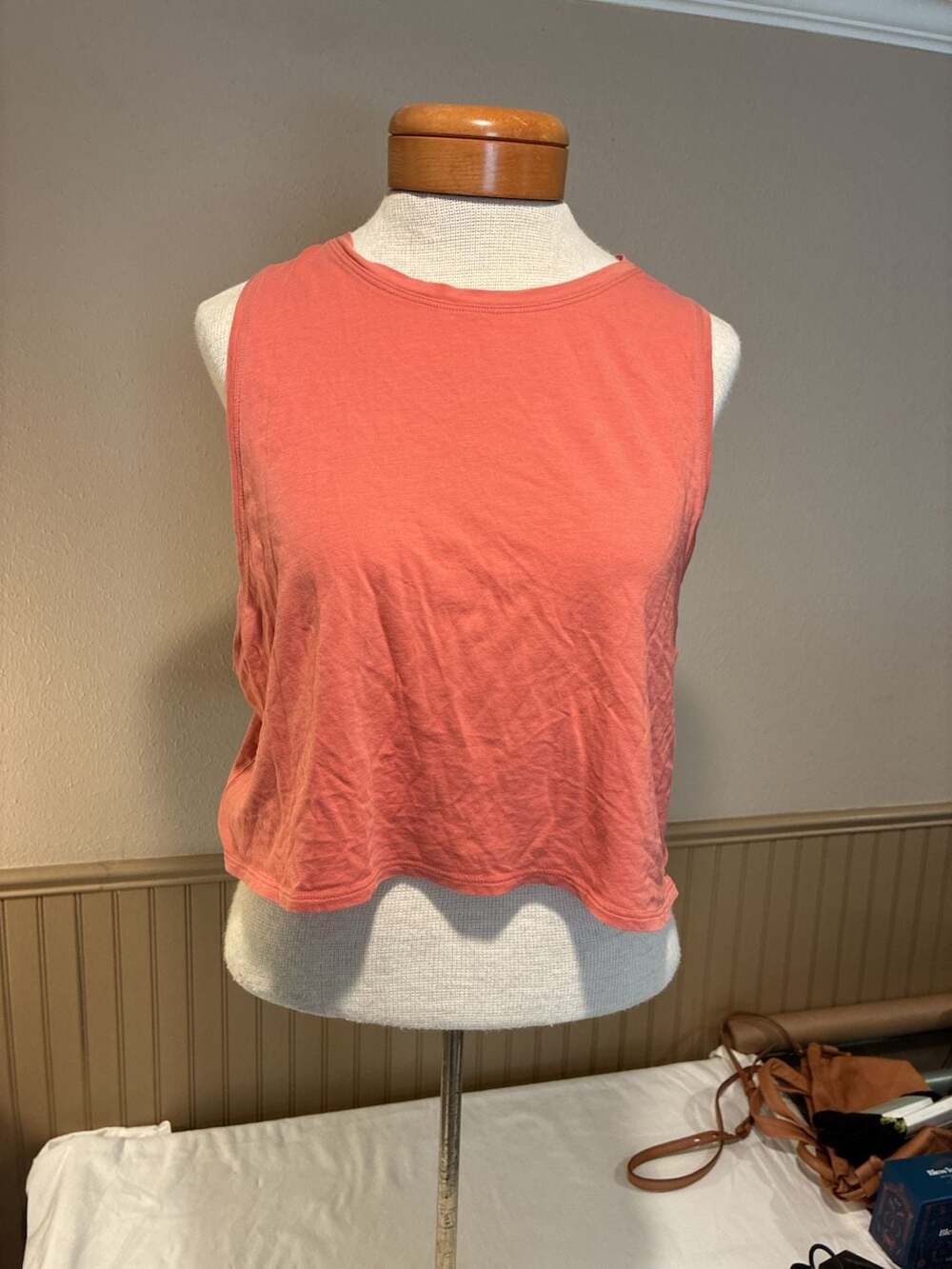 Lululemon Crop Tank Top Coral Orange